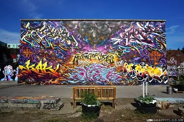 Detail Graffiti Mural Difference Nomer 7