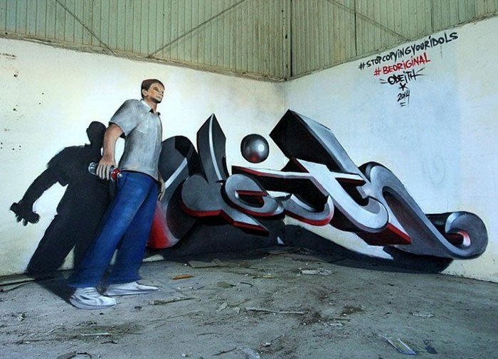 Detail Graffiti Mural Pada Kertas Nomer 16