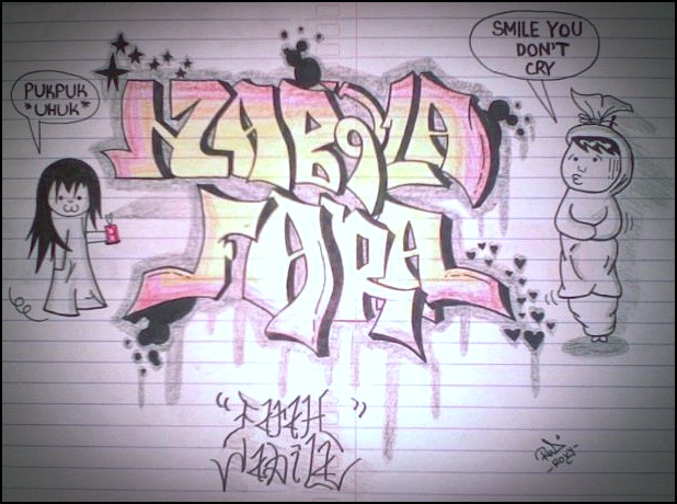 Detail Graffiti Nabila Nomer 5