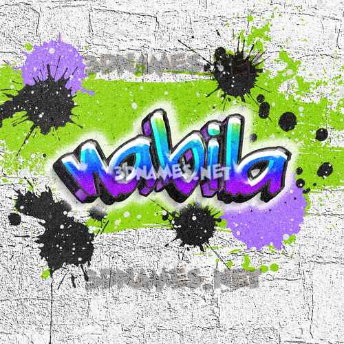 Detail Graffiti Nabila Nomer 6