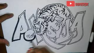 Detail Graffiti Nama Ananda Nomer 13