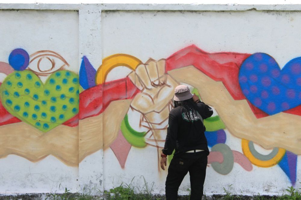 Detail Graffiti Nama Anwar Nomer 23