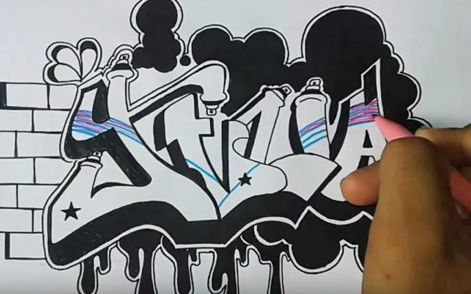 Detail Graffiti Nama Apis Nomer 9