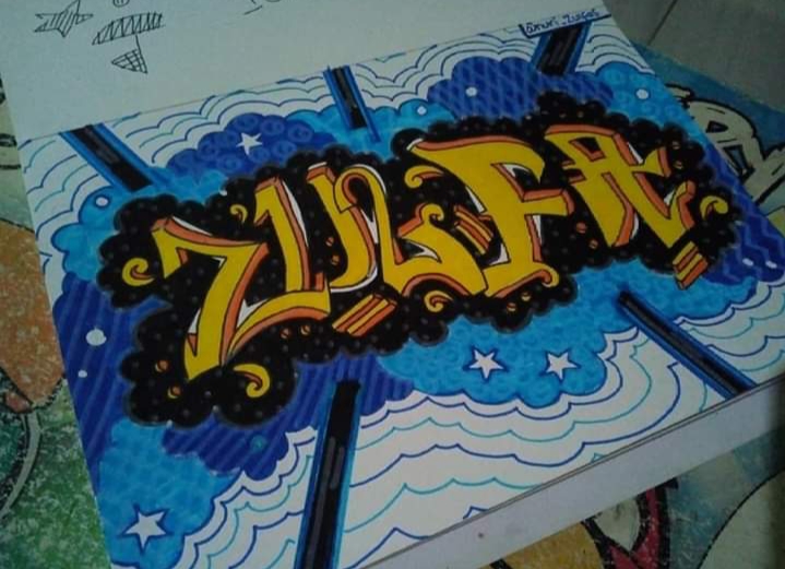 Detail Graffiti Nama Ari Nomer 43