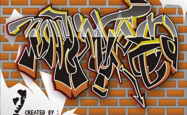 Detail Graffiti Nama Brigez Nomer 11