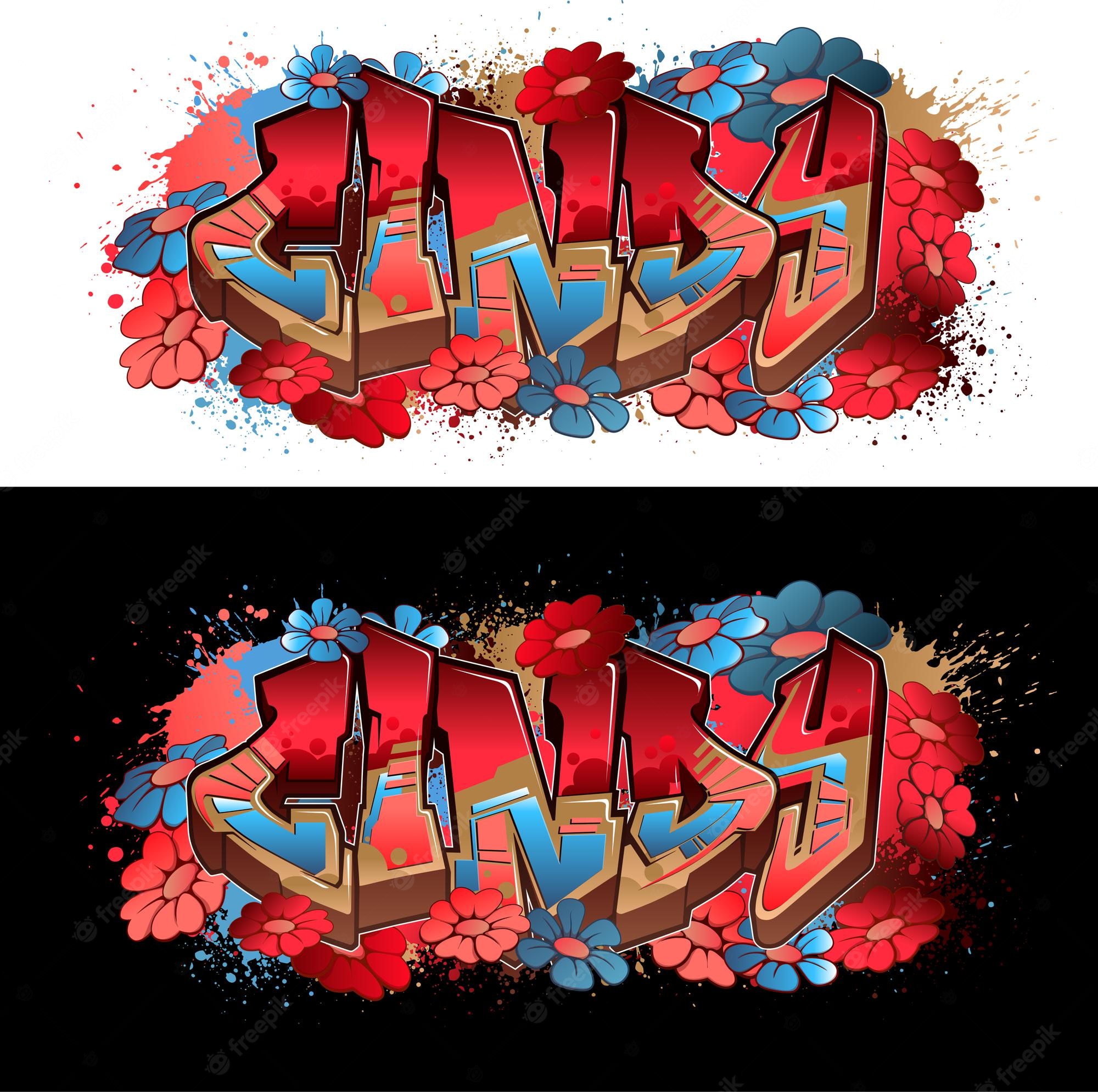 Detail Graffiti Nama Cindy Nomer 14