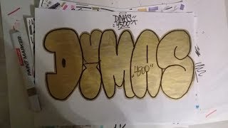 Detail Graffiti Nama Dhamaz Nomer 16