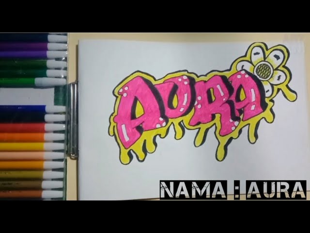 Detail Graffiti Nama Di Buku Tulis Nomer 38