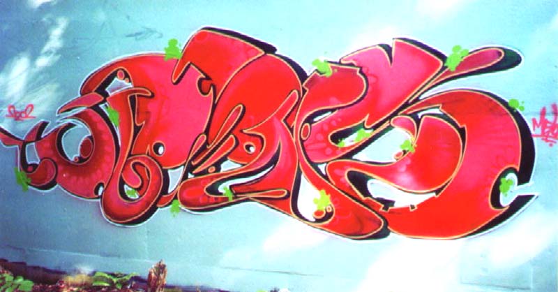 Detail Graffiti Nama Dicky Nomer 17