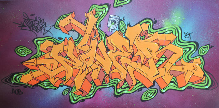 Detail Graffiti Nama Dicky Nomer 39