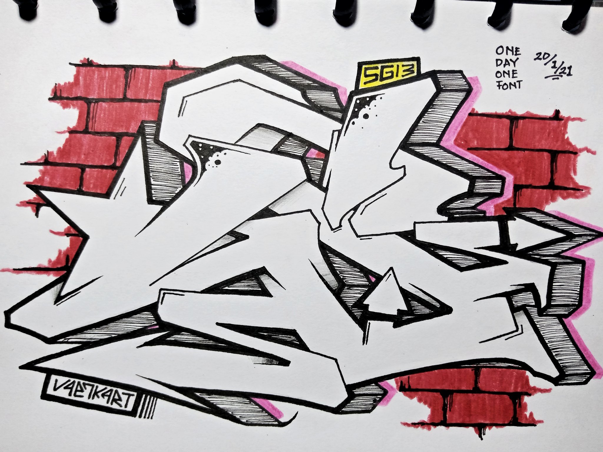 Detail Graffiti Nama Erik Nomer 35