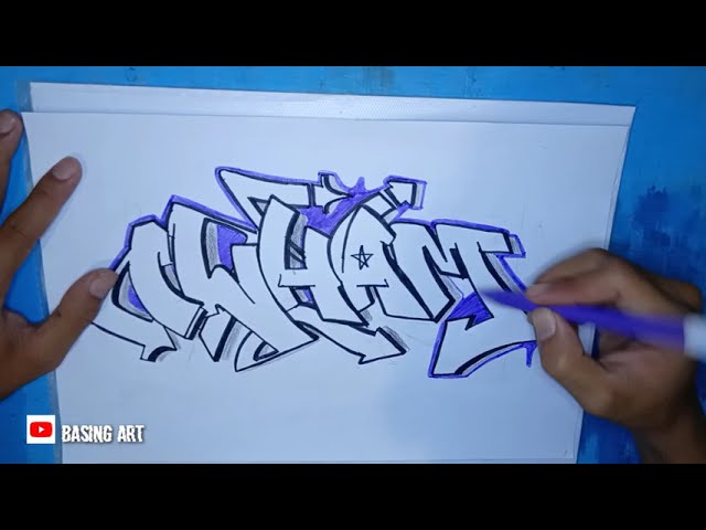 Detail Graffiti Nama Ilham Nomer 3