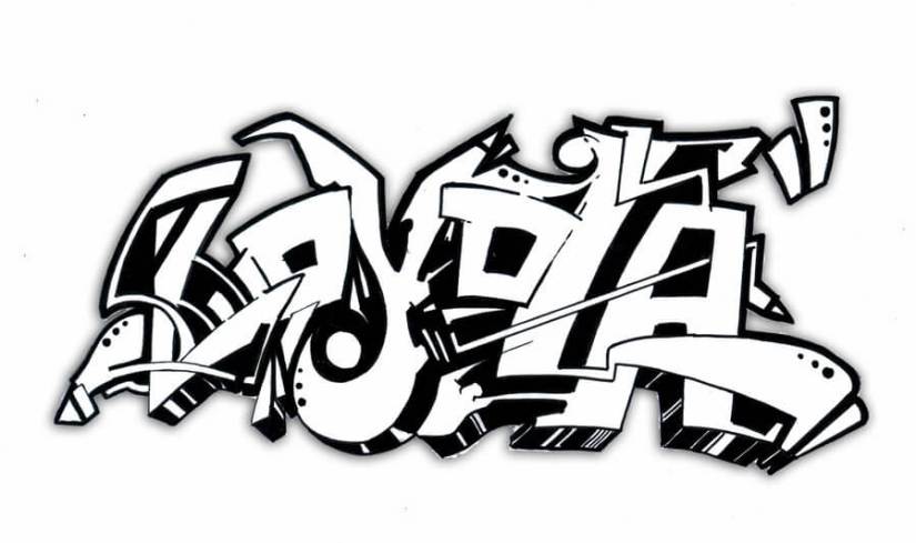 Detail Graffiti Nama Indah Nomer 18