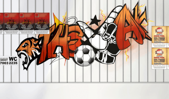 Detail Graffiti Nama Persija Nomer 12