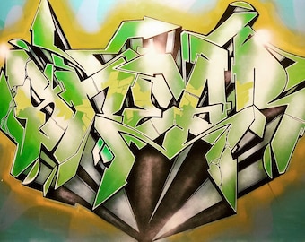 Detail Graffiti Nama R Nomer 26