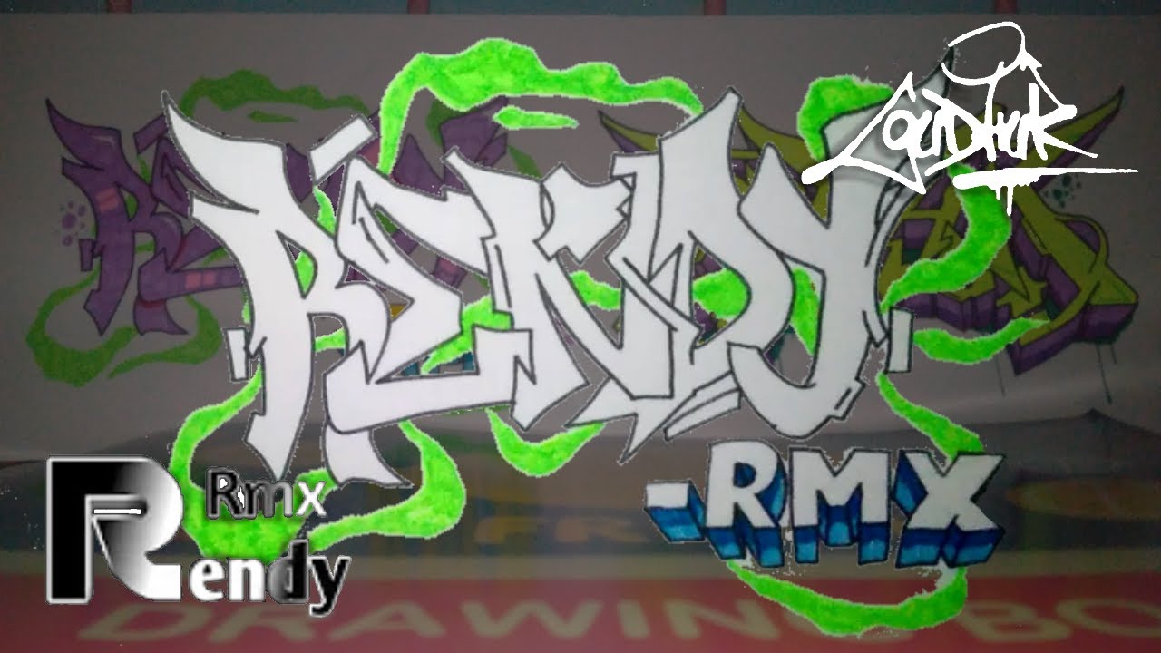 Detail Graffiti Nama Rendy Nomer 2