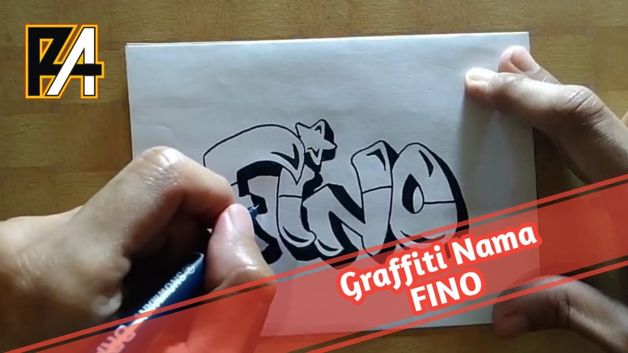 Detail Graffiti Nama Restu Nomer 8