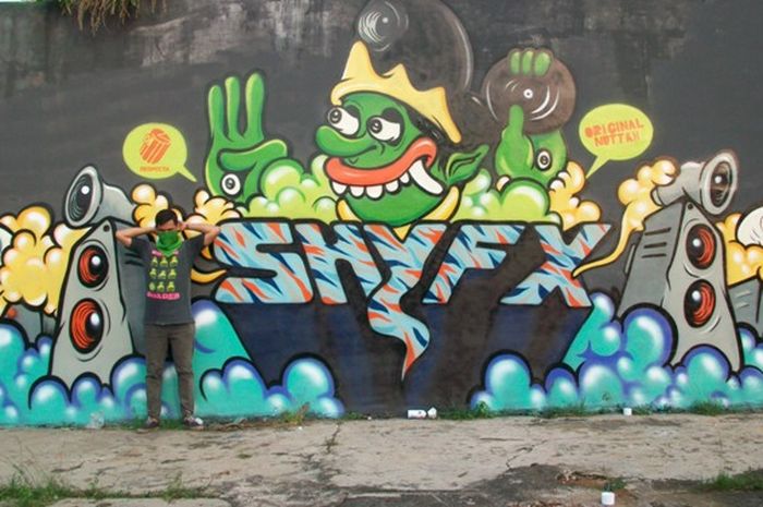 Detail Graffiti Nama Rizky Nomer 28