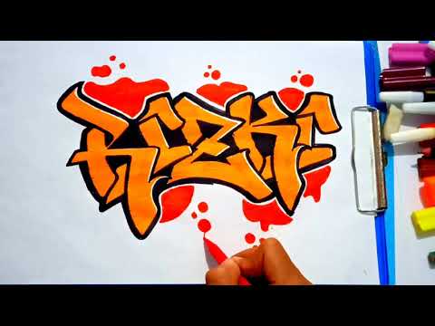 Detail Graffiti Nama Rizky Nomer 6