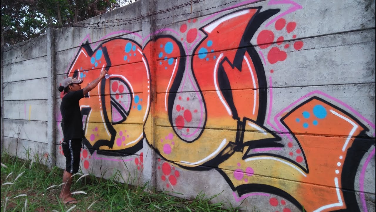 Detail Graffiti Nama Ryan Nomer 27