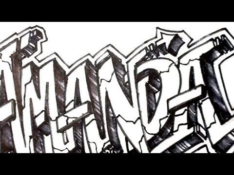 Detail Graffiti Name 3d Nomer 51
