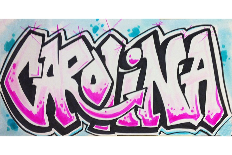 Detail Graffiti Name Art Nomer 14