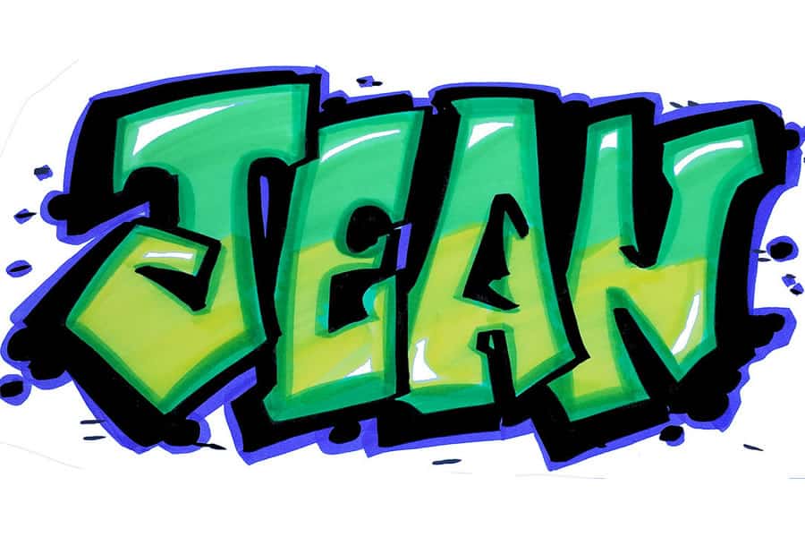 Detail Graffiti Name Art Nomer 26