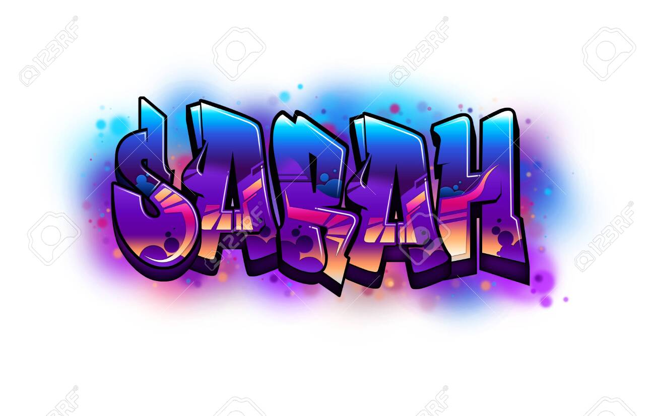 Detail Graffiti Name Art Nomer 31