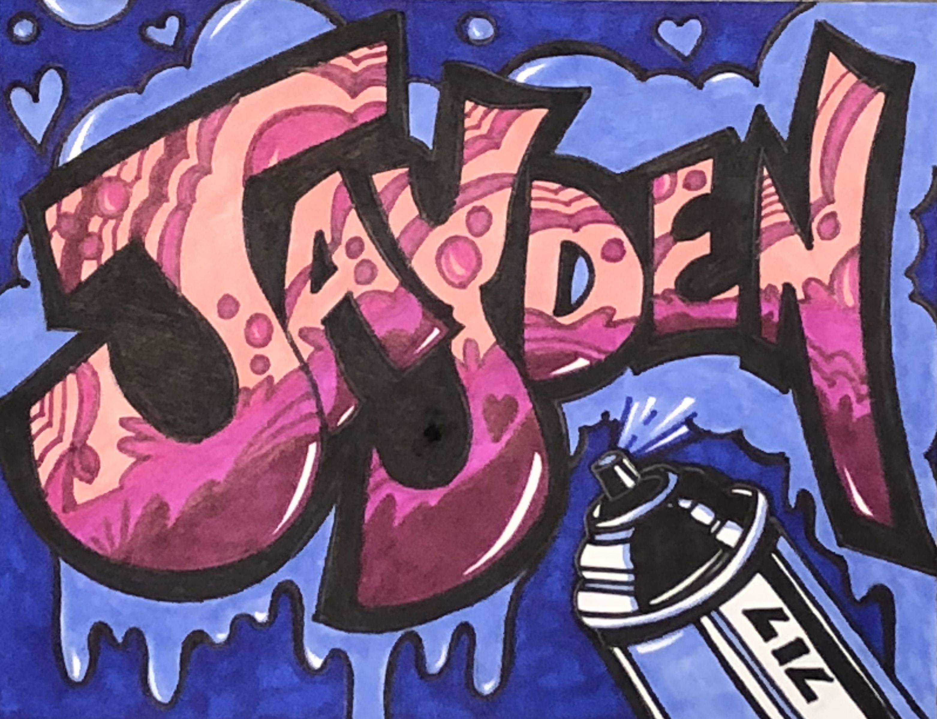 Detail Graffiti Name Art Nomer 32