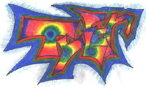 Detail Graffiti Name Art Nomer 44