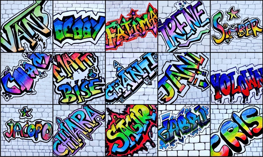 Detail Graffiti Name Art Nomer 9