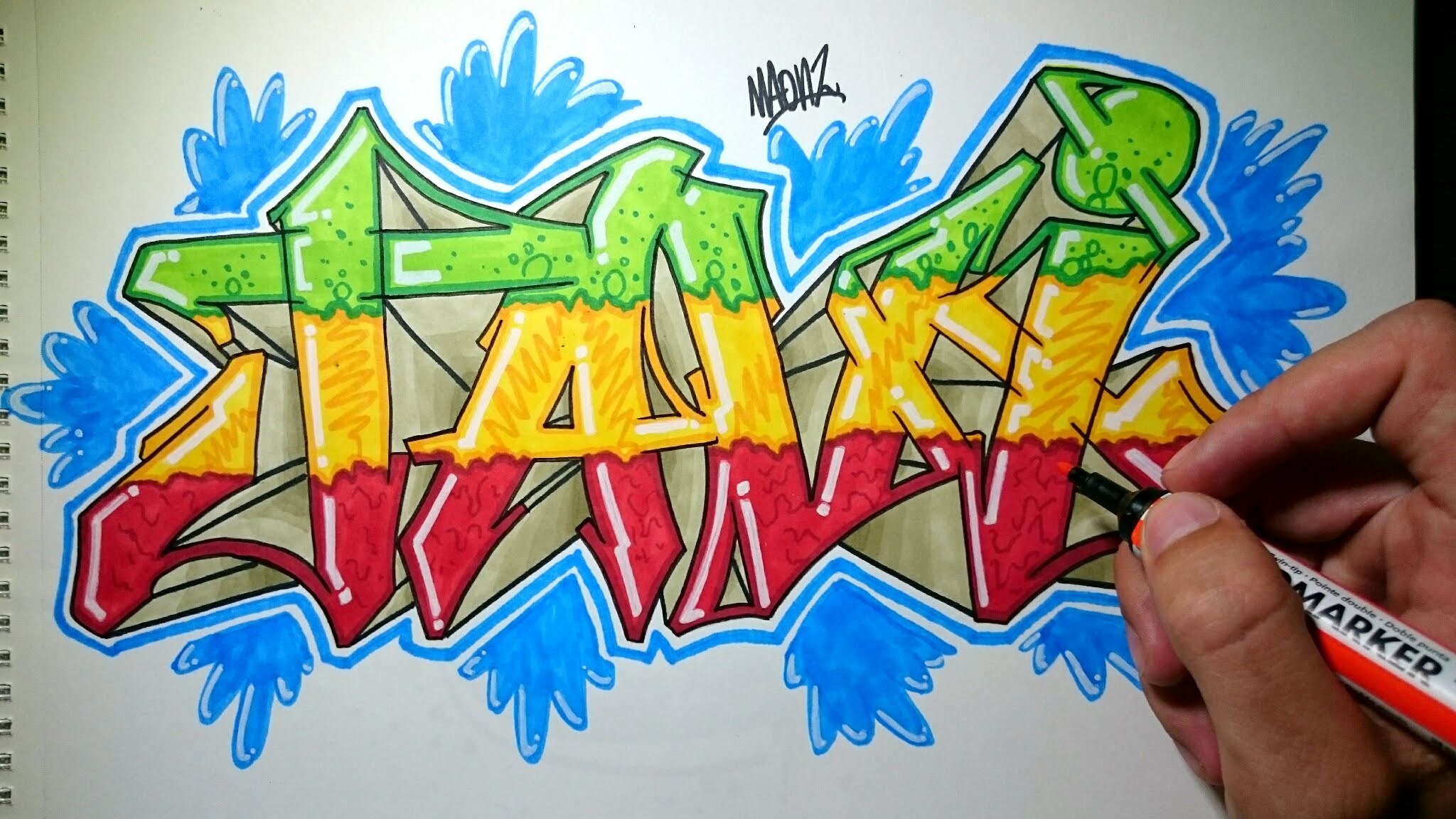 Detail Graffiti Name Colour Nomer 13