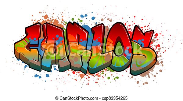 Detail Graffiti Name Com Nomer 24