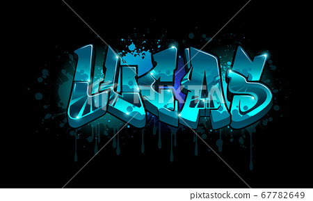 Detail Graffiti Name Com Nomer 35