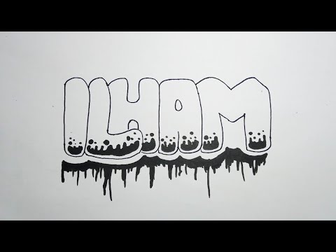 Detail Graffiti Name Ilham Nomer 2