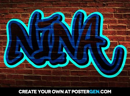 Detail Graffiti Name Postergen Nomer 6