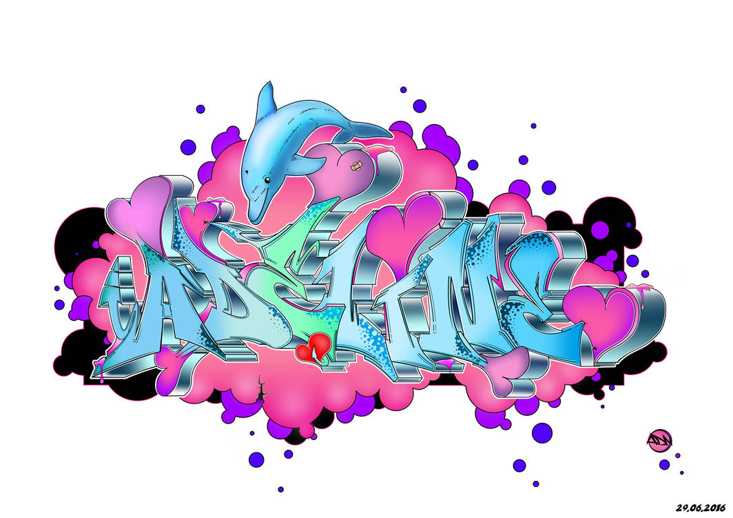 Detail Graffiti Name Yohana Nomer 7