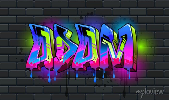 Detail Graffiti Naufal Nomer 24