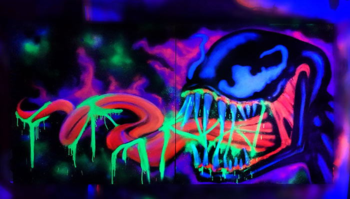 Detail Graffiti Neon Nomer 11