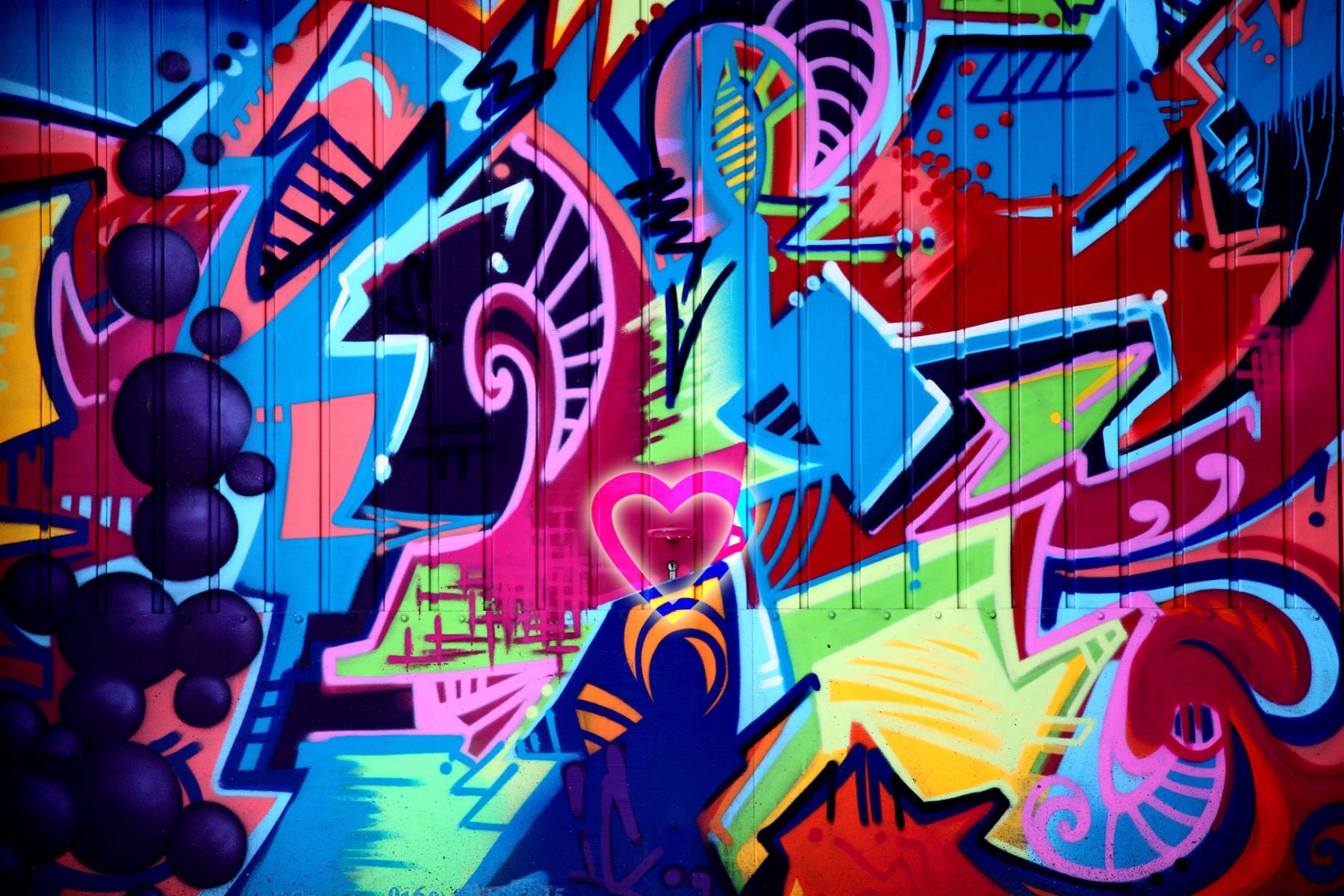 Detail Graffiti Neon Nomer 22