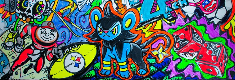 Detail Graffiti Neon Nomer 49