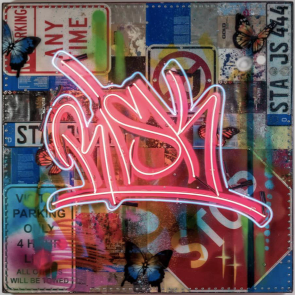 Detail Graffiti Neon Nomer 50