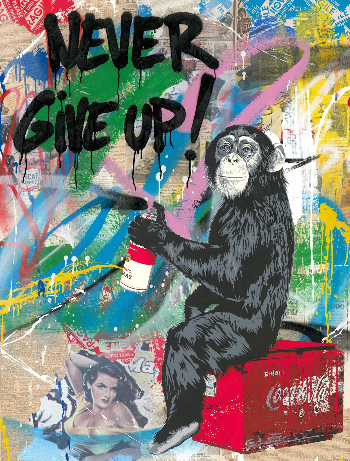 Detail Graffiti Never Give Up Nomer 31