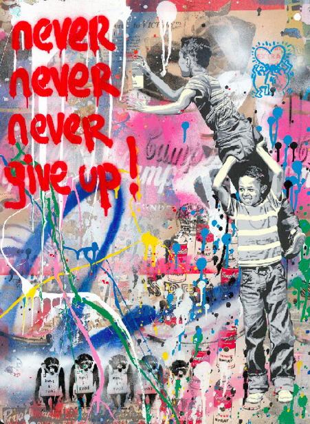 Detail Graffiti Never Give Up Nomer 41