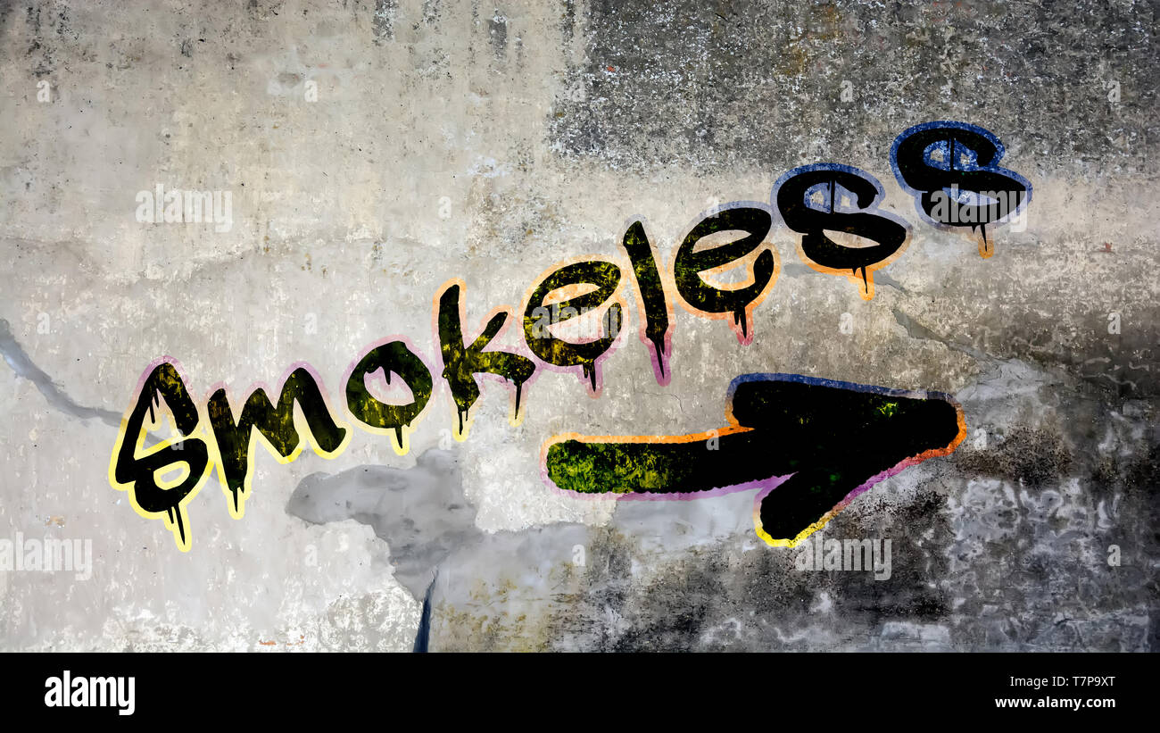 Detail Graffiti No Smoking Nomer 19