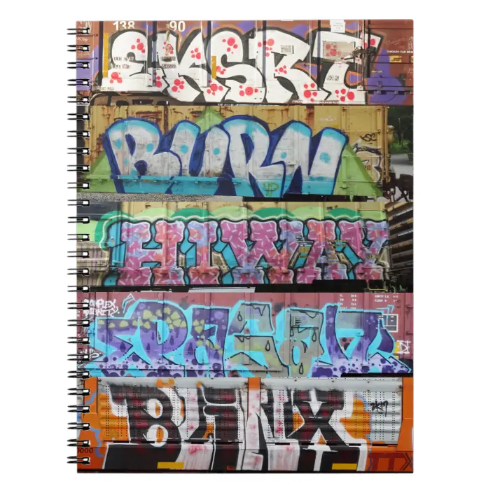 Detail Graffiti Notebook Nomer 12