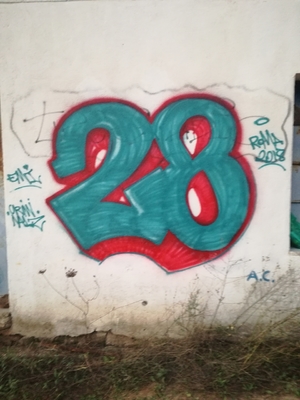 Detail Graffiti Number 28 Nomer 37