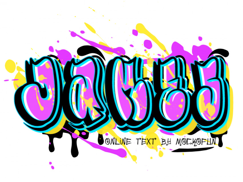 Detail Graffiti Numbers Creator Nomer 33