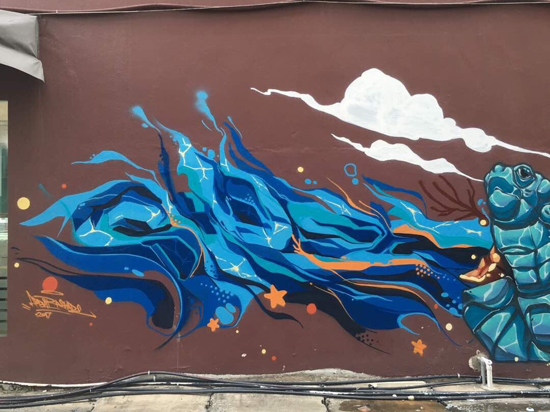 Graffiti Ombak - KibrisPDR
