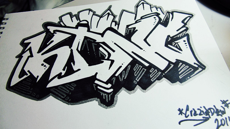 Detail Graffiti On King Nomer 17